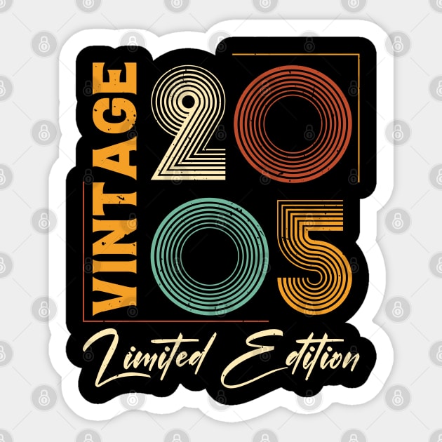 Vintage 2005 Birthday Sticker by busines_night